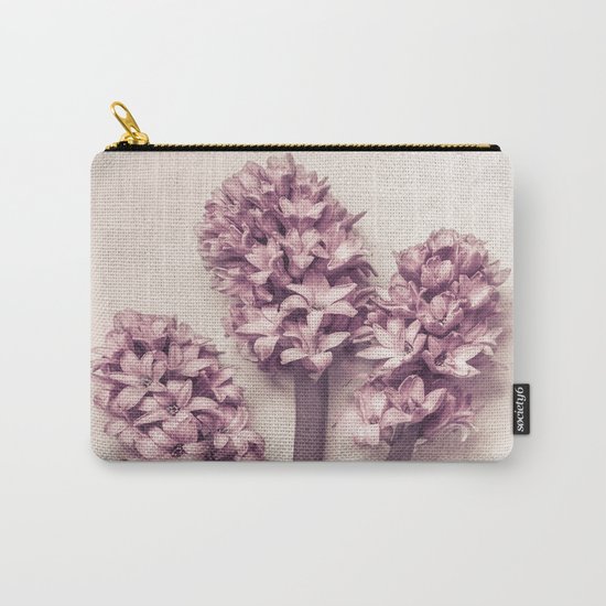 Three Pink Hyacinths Carry-All Pouch