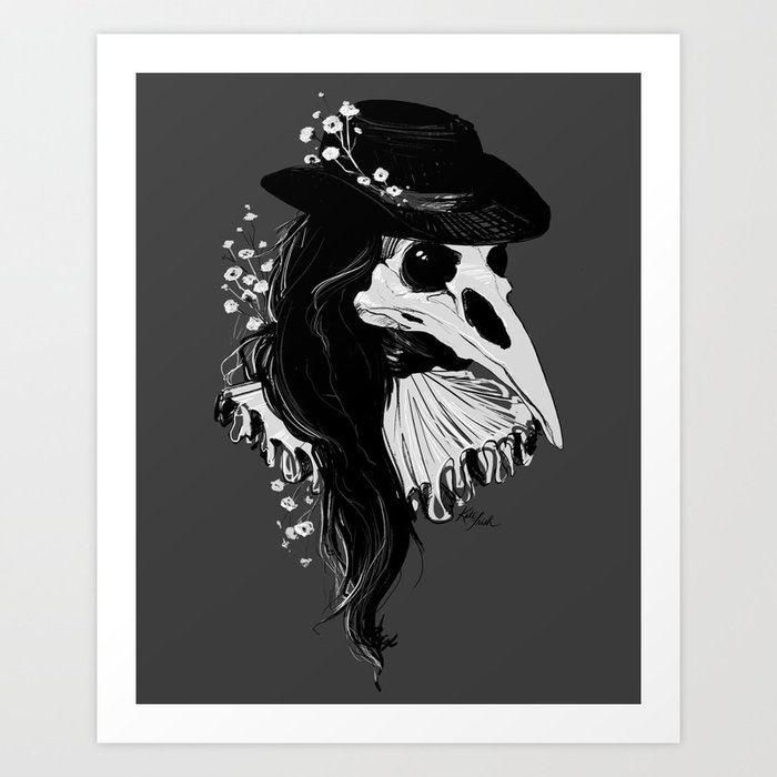 Plague Doctor Art Print By Katetrish Society6