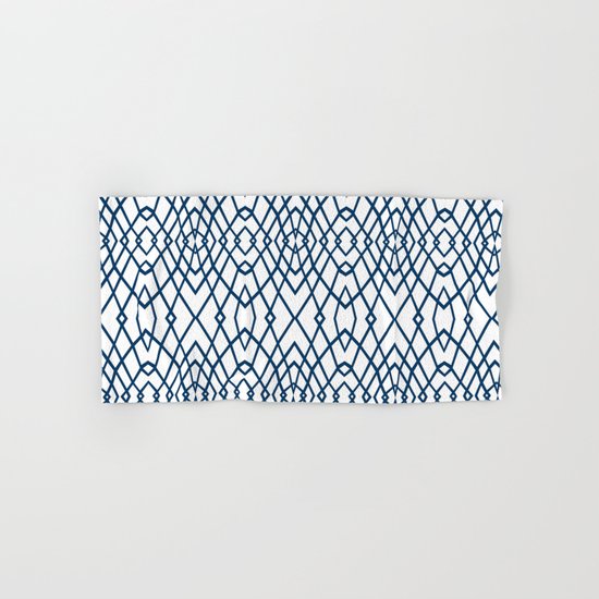 Web Navy Hand & Bath Towel