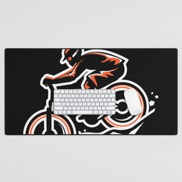 Mountainbikers never get old we just go downhill Desk Mat