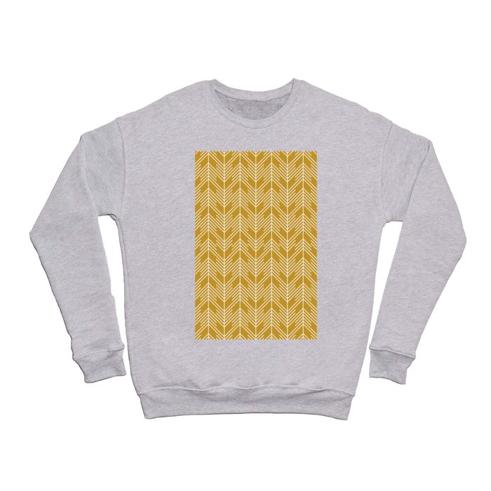 Bohemian Simple Arrows Gold & White Crewneck Sweatshirt