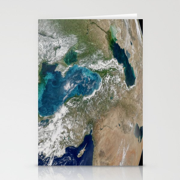 Turquoise eddies in the Black Sea - planet earth Stationery Cards
