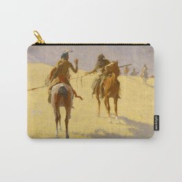 Frederic Remington Western Art “The Parley” Carry-All Pouch