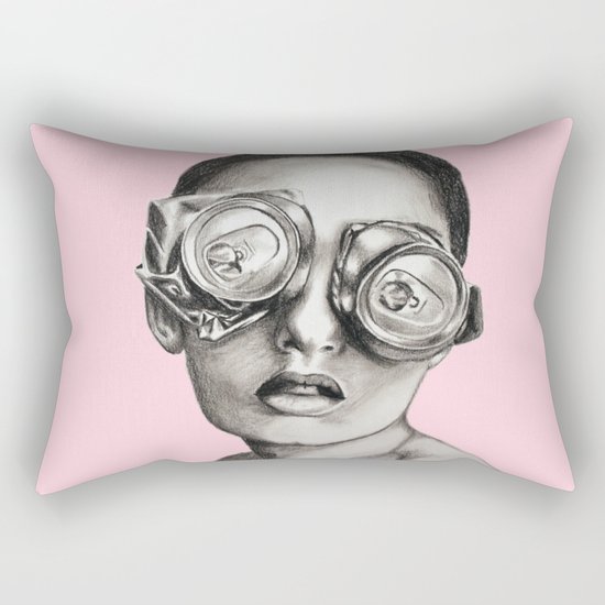Sugarfree pale pink Rectangular Pillow