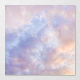 Pink sky / Photo of heavenly sky Canvas Print