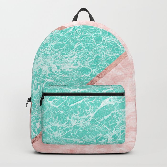 teal pink backpack