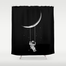 Moon Swing Shower Curtain
