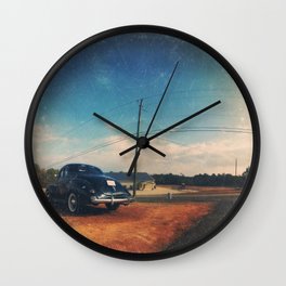 Roadside Classic - America As Vintage Album Art Wall Clock