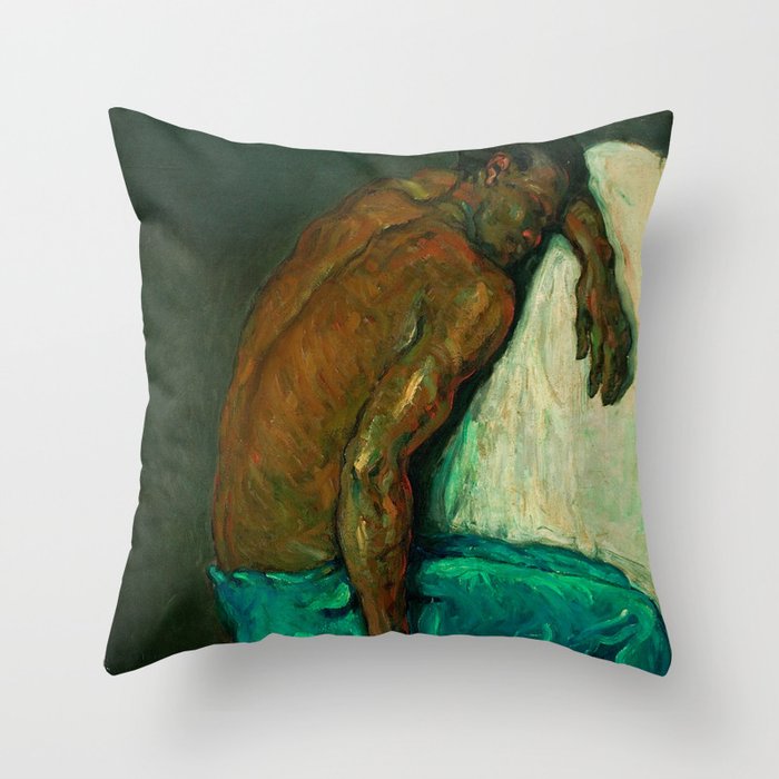 Portrait of a Black Man in Paris by Paul Cezanne Throw Pillow