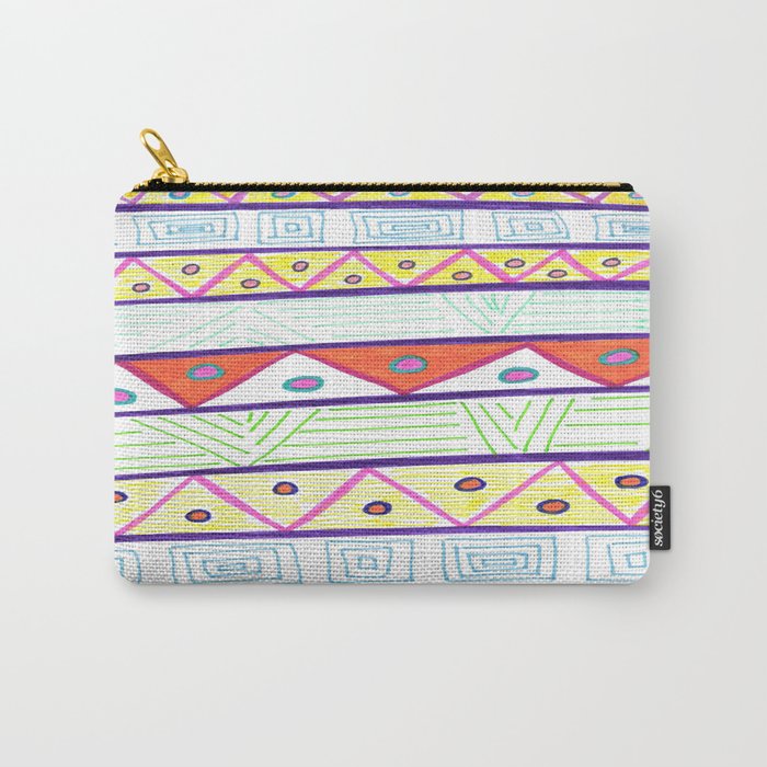 Aztec Print Carry-All Pouch
