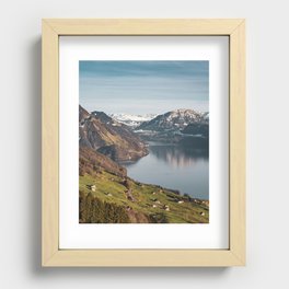 Swiss Alps Recessed Framed Print