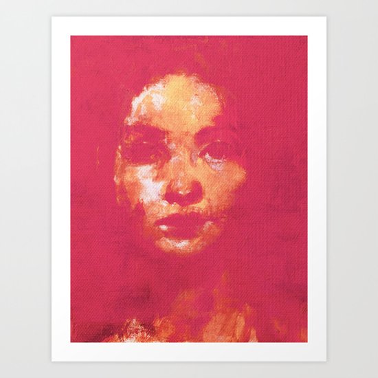 Colorful Woman 3 Art Print