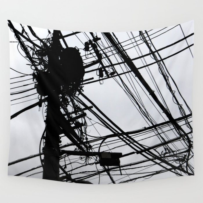 Tokyo wires Wall Tapestry