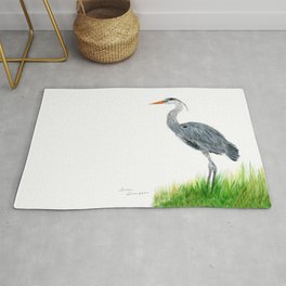 "Tall and Graceful" the Blue Heron by Teresa Thompson Rug