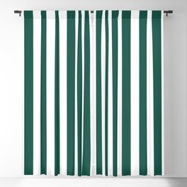 Green And White Stripes Summer Style Blackout Curtain