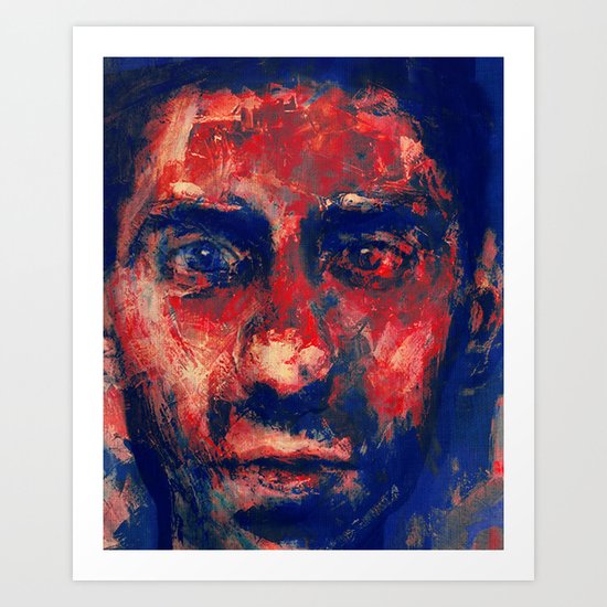 Face in Saturated Color's 4 Art Print