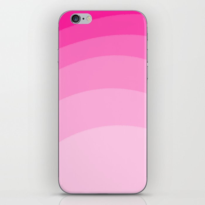 Beautiful Pink Ombre Sunrise Retro Abstract Modern Mid-Century Minimalist Scandi Sunset Design  iPhone Skin