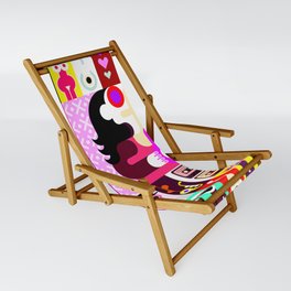 Pop Art Illustration 2 Sling Chair