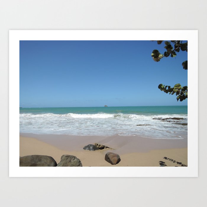 Plage De Guadeloupe Art Print By Alllovelyideas