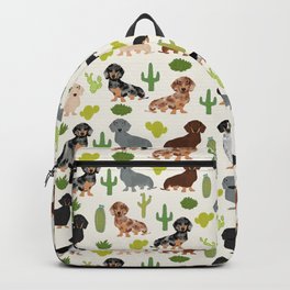 Dachshund cactus southwest dog breed gifts must have doxie dachsies Backpack