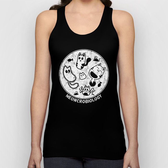 Distressed Meowcrobiology Tank Top