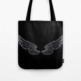 Black Angel Wings Tote Bag