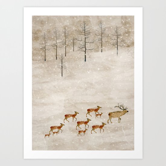 a new home for winter Art Print