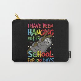 Days Of School 100th Day 100 Hanging Kawaii Sloth Carry-All Pouch