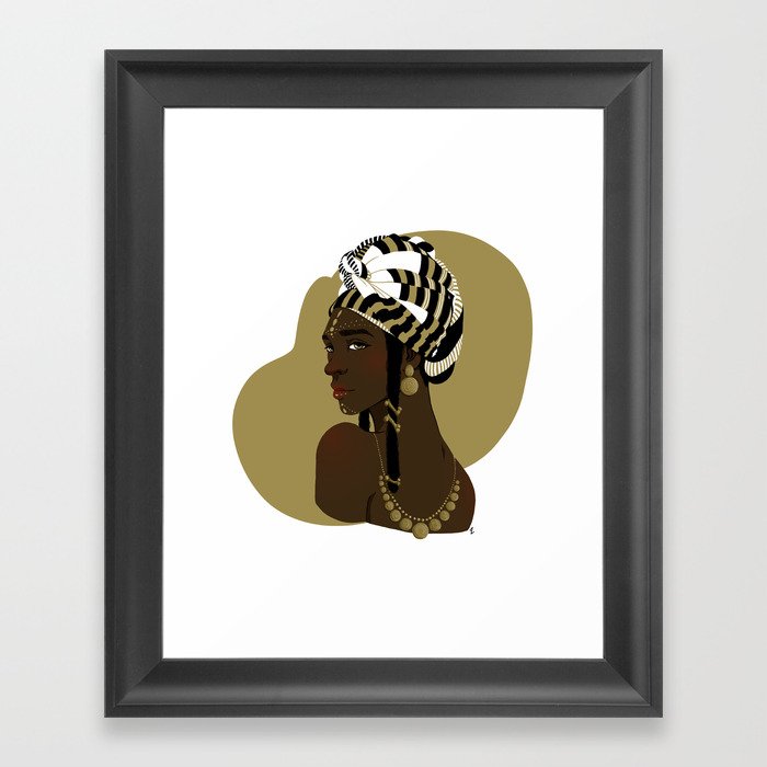 African beauty Framed Art Print