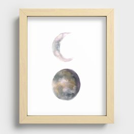 Io and Europa Recessed Framed Print
