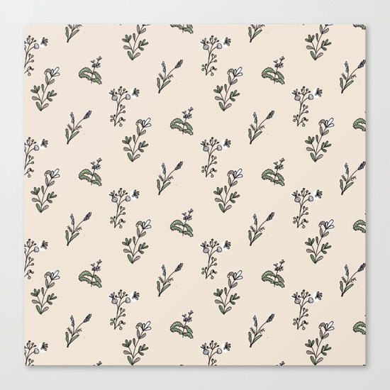 Bright Floral Pattern Canvas Print