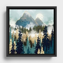 Misty Pines Framed Canvas