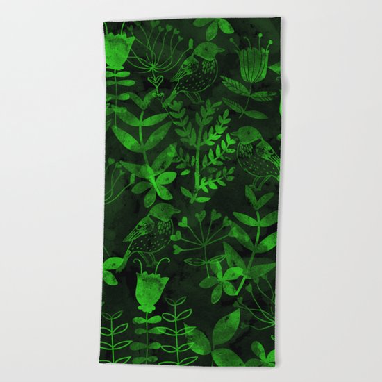 Abstract Botanical Garden IV Beach Towel