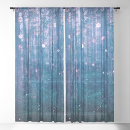 Fairy Lights Sheer Curtain