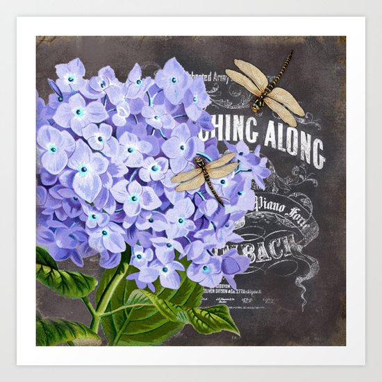 Vintage Flowers #4 Art Print