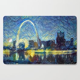 Starry St. Louis Night Cutting Board