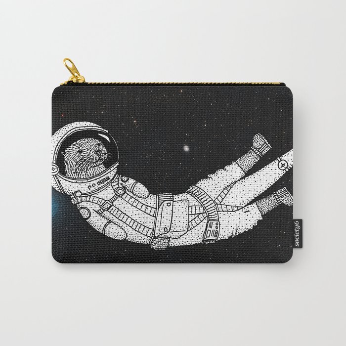 André Floating Around in Otter Space Carry-All Pouch