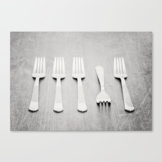 There's a fork in the road, but you never take it, always go the same way home... Canvas Print