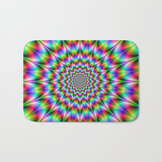 Psychedelic Explosion Bath Mat