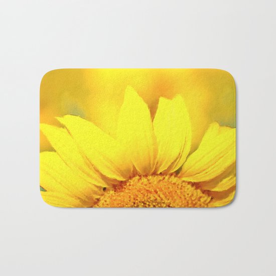 Sunflower love Flowers Flower Summer floral Bath Mat