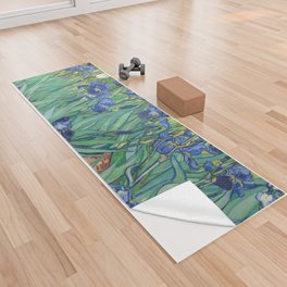Vincent van Gogh "Irises" Yoga Towel
