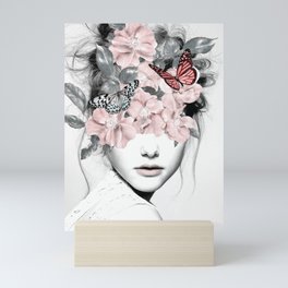 WOMAN WITH FLOWERS 10 Mini Art Print