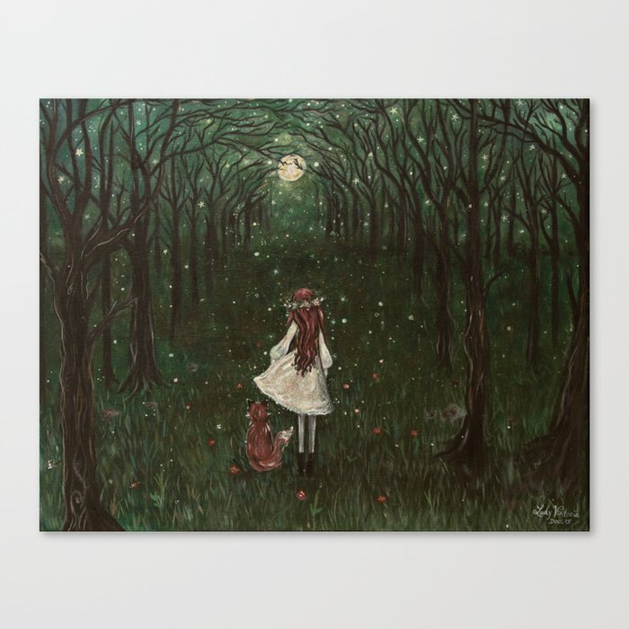 The First Snow Canvas Print