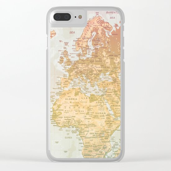 Pastel World Clear iPhone Case