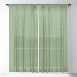 NOW FOREST GREEN Sheer Curtain