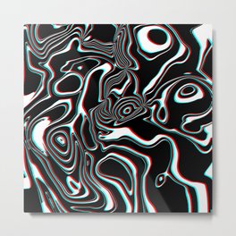 6 Blot Metal Print | Emotional, Guilty, Strange, Feeling, Unique, Psyche, Graphicdesign, Black And White, Trippy, Dark 