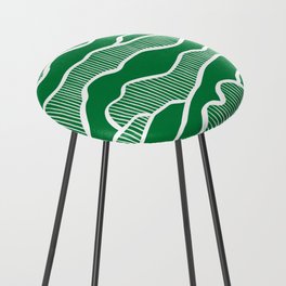 Abstract mountains line 12 Counter Stool
