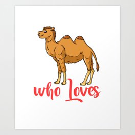 Bactrian Camel Riding Farmer Dromedary Rider Art Print