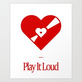 Play It Loud (Red) Art Print