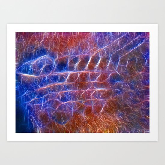 Frozen Tracks Art Print
